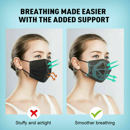 4pcs Mask Breathe Support Bracket Protector Reusable Soft 3D Holder - salelink.co.nz