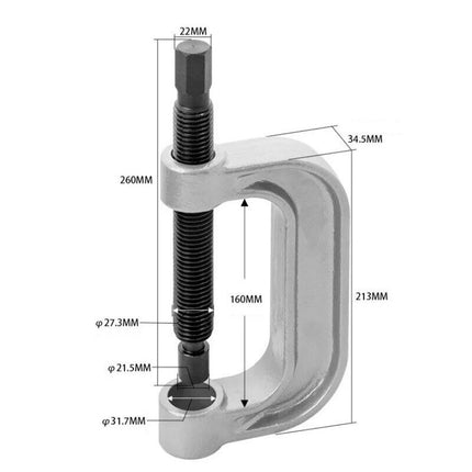 10pc Ball Joint Service Kit Remover Separator Adaptor 4x4 Garage Tool Car Van - salelink.co.nz