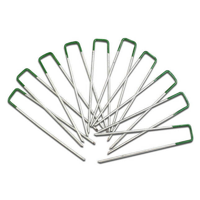 50PCS Synthetic Artificial Grass Pins Fake Lawn Turf Weed Mat U Pegs - salelink.co.nz