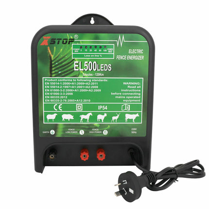 120km Electric Fence Energiser Energizer Charger 5J 240V - salelink.co.nz