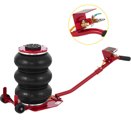 6600 LBS Triple Bag Air Lift Jack Pneumatic Vehicle Car Lifting Compressed Tool - salelink.co.nz