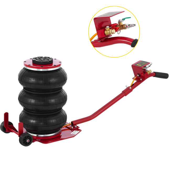 6600 LBS Triple Bag Air Lift Jack Pneumatic Vehicle Car Lifting Compressed Tool - salelink.co.nz