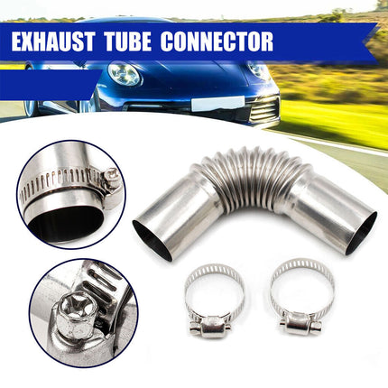 24mm Exhaust Pipe Tube Elbow Connector Diesel Heater With Clamps For Webasto - salelink.co.nz