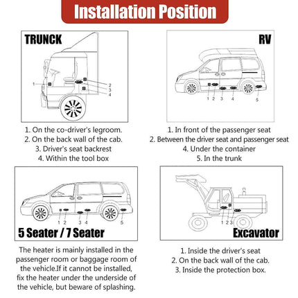 12V 5KW Diesel Air Heater - salelink.co.nz