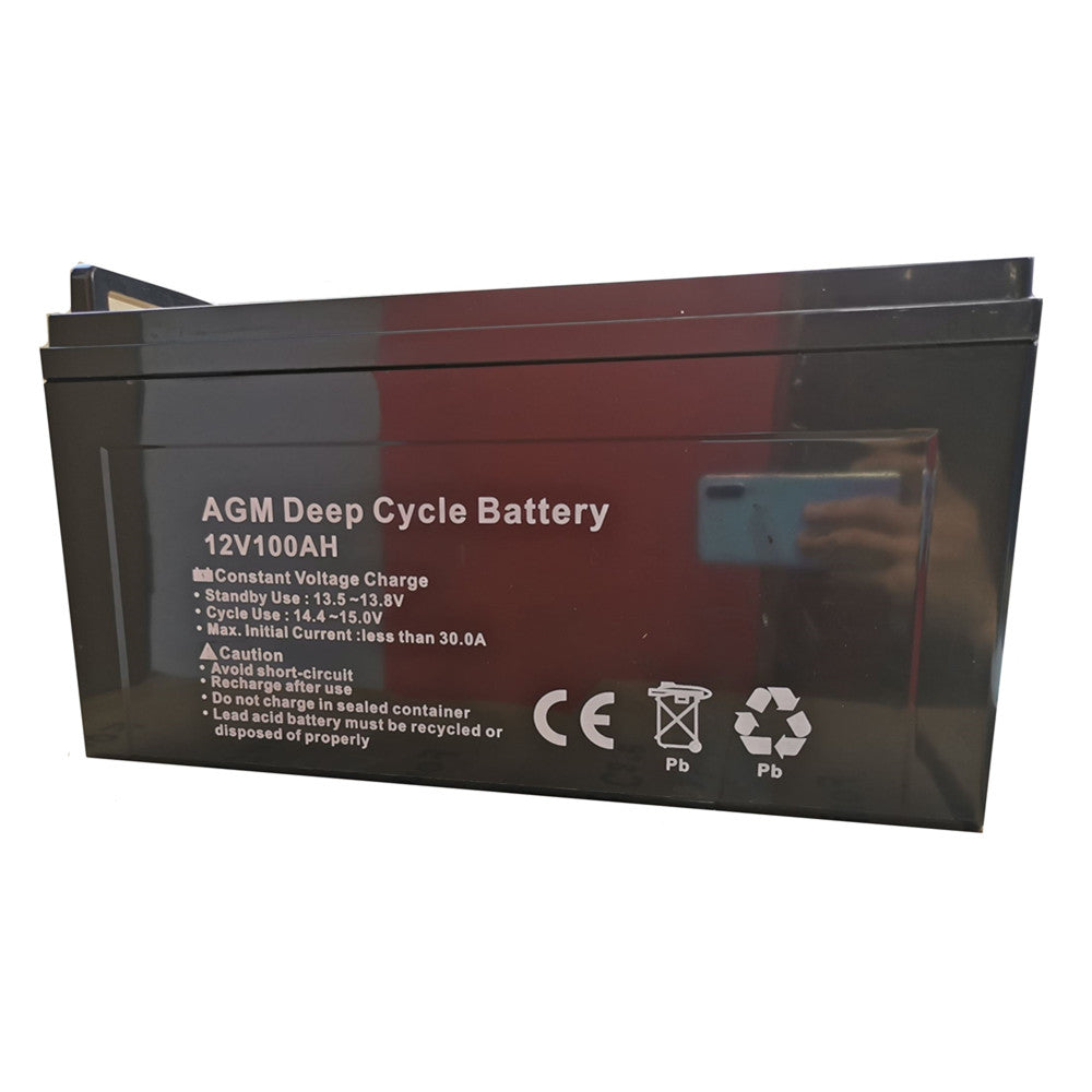 100AH AGM Battery 12V AMP Lead Acid SLA Deep Cycle Battery Dual Solar