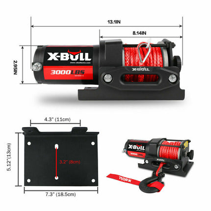 X-Bull Electric Winch 3000LBS - salelink.co.nz