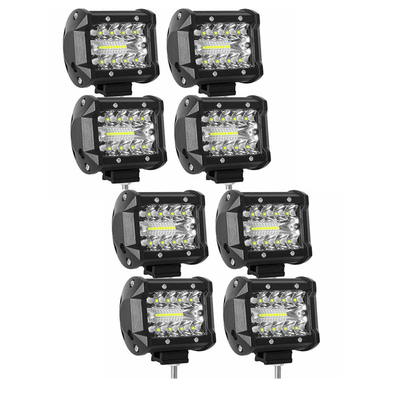 8x 4inch CREE LED Work Light Bar Spot Flood OffRoad Driving Reverse 4x4 Ford
