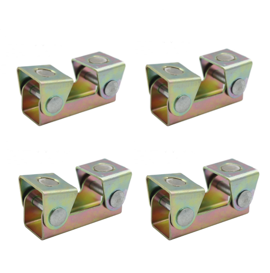 4pcs Adjustable Magnetic V-Pads Brass Strong Hand Tools