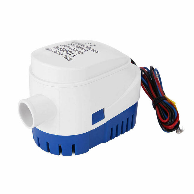 12V Bilge Pump Boat Automatic 1100GPH Submersible - salelink.co.nz