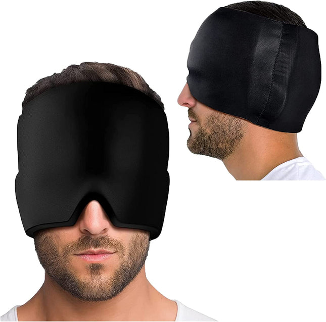 Migraine Relief Hat Ice Headache Wrap for Puffy Eyes - salelink.co.nz