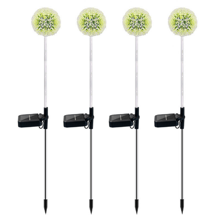 Solar Garden Lights Garden Ornaments Outdoor Dandelion 4PCS