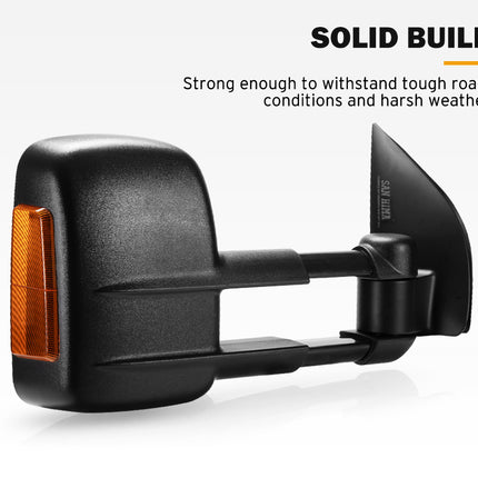 Towing Mirrors for Nissan Pathfinder MY 2003-2013 Black - salelink.co.nz