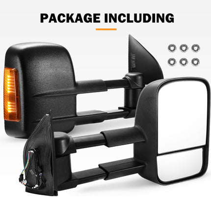 Towing Mirrors for Nissan Pathfinder MY 2003-2013 Black - salelink.co.nz