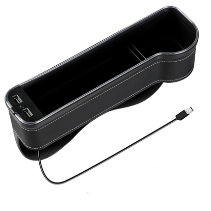 2PCS LED Car Seat Gap Filler Organizer with Charging Function