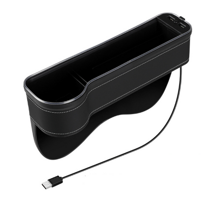 2PCS LED Car Seat Gap Filler Organizer with Charging Function