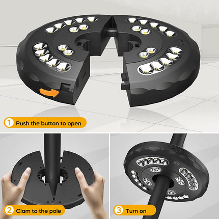 Outdoor Umbralla Pole Led Light Battery Powered