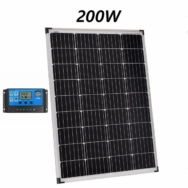 Solar Panel 200W + 30A Solar CONTROLLER Combo