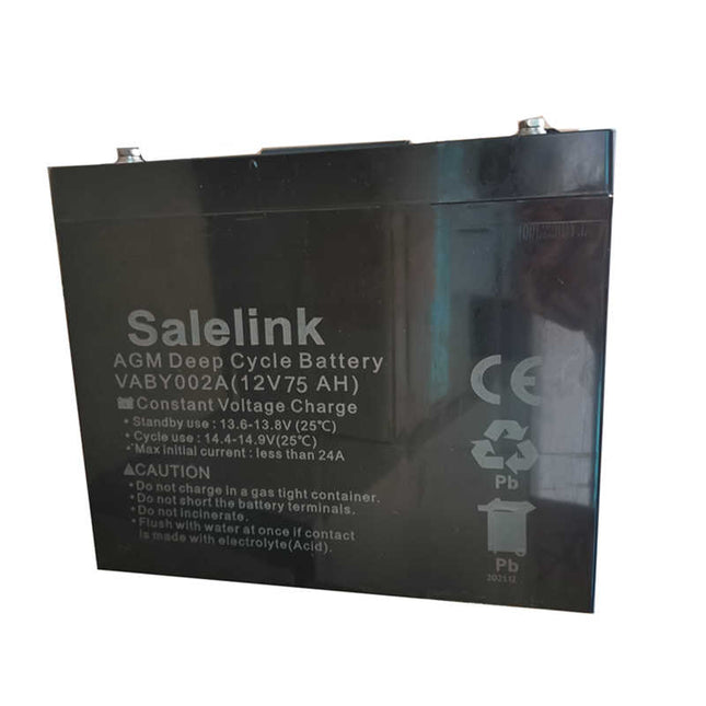 AGM Battery 12V 75AH - salelink.co.nz