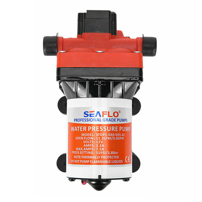 Seaflo 55PSI Pressure 12V Water Pump 11.3LPM For Caravan RV Boat Camper Trailer