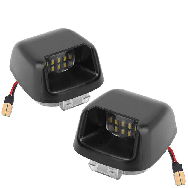 2x License LED Number Plate Lights For Nissan Navara D40 2005-2016 Rear Bumper