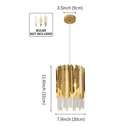 Modern Crystal Pendant Light Gold - salelink.co.nz