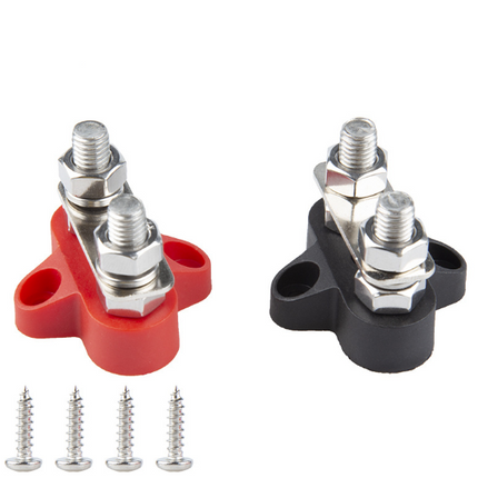 Battery Power Distribution Terminal Block Set Dual M8 - salelink.co.nz