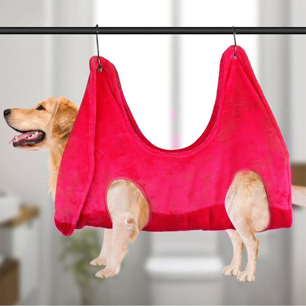 Pink M Hammock Helper Pet Dog Cat Grooming Restraint Bags for Bathing Trimming